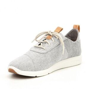 TOMS Cabrillo Shoe Gray Casual Sneakers with Tan Accents
